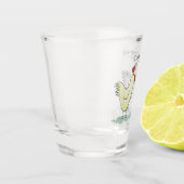 Funny Chicken was een paaseieren Shot Glas (Links)