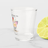 Funny Chicken was een paaseiheet glas (Rechts)