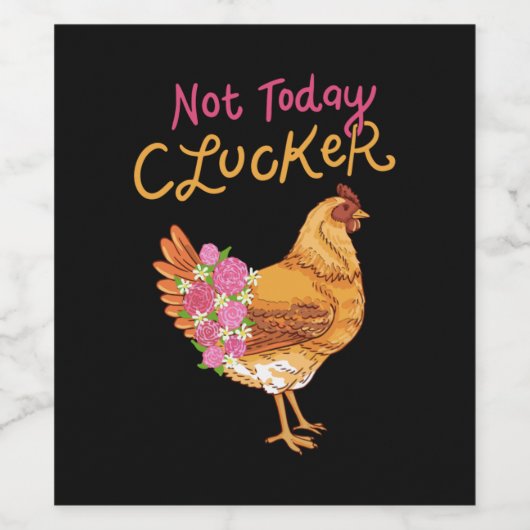 Funny Chicken Wijn Etiket (Enkel label)