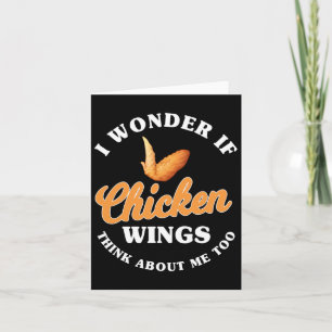 Funny Chicken Wings Gezegde Hot Wing Fast Food Kaart