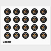 Funny Chicken Wings Gezegde Hot Wing Fast Food Ronde Sticker (Vel)