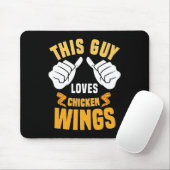 Funny Chicken Wings Lover Gezegde Hot Wing Muismat (Met muis)
