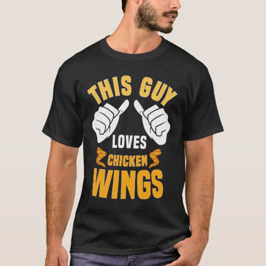 Funny Chicken Wings Lover Gezegde Hot Wing T-shirt (Voorkant)