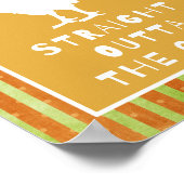 Funny Chicken Word Art Poster (Hoek)