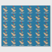 Funny Chicken Wrapping Paper Cadeaupapier (Vlak)