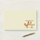 Funny Chickens Easter Egg Hunt Cartoon Post-it® Notes (Op bureau)