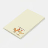 Funny Chickens Easter Egg Hunt Cartoon Post-it® Notes (Schuin)