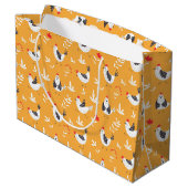 Funny Chickens Gift Bag Groot Cadeauzakje (Achterkant Gekanteld)