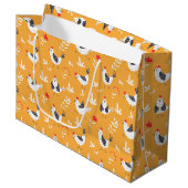 Funny Chickens Gift Bag Groot Cadeauzakje (Voorkant Gekanteld)