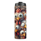 Funny Chickens Thermosbeker (Voorkant)