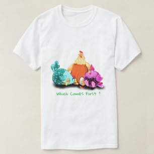 Funny Chickens wachtend op eieren naar Hatch - Jou T-shirt