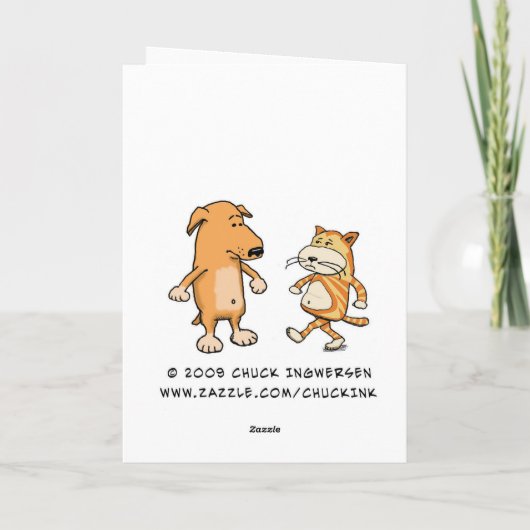 Funny Chicks Dig the Easter Bunny Feestdagen Kaart (Achterkant)