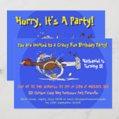 Funny Chicyverjaardaguitnodiging Kaart (Voorkant / Achterkant)