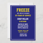 Funny Chief of Police Retirement Invitation Kaart (Voorkant)