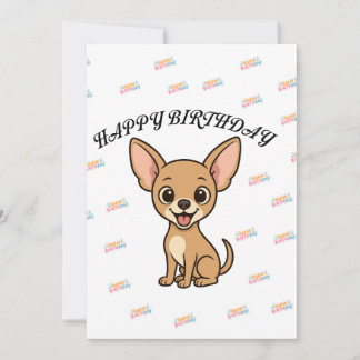 Funny Chihuahua Birthday Card Kaart
