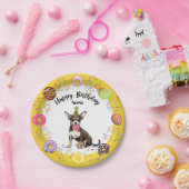 Funny Chihuahua Birthday Party Paper Bord (Feest)