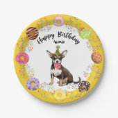 Funny Chihuahua Birthday Party Paper Bord (Voorkant)