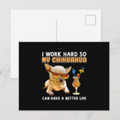 Funny Chihuahua Chihuahua Lover Gifts Aankondigingskaart (Voorkant / Achterkant)