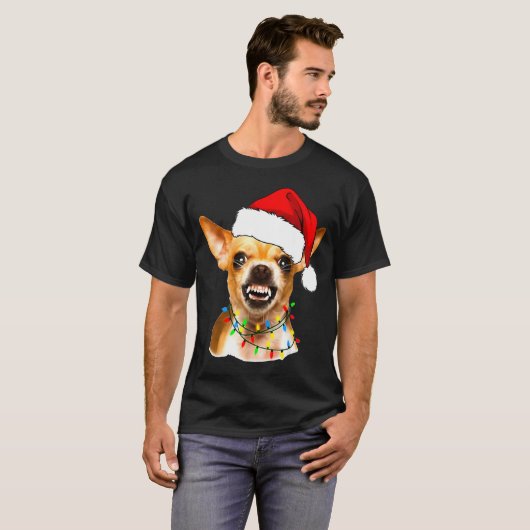 Funny Chihuahua Christmas Shirt For Dog Lovers Wom (Voorkant volledig)
