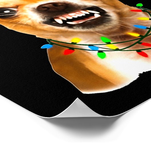 Funny Chihuahua Christmas Shirt For Dog Lovers Wom Poster (Hoek)