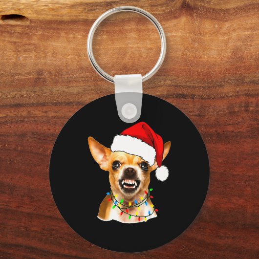 Funny Chihuahua Christmas Shirt For Dog Lovers Wom Sleutelhanger (Voorkant)