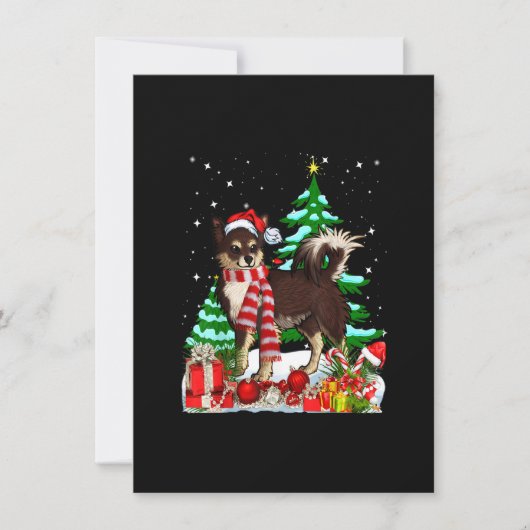 Funny Chihuahua Dog Christmas Xmas Cute Kaart (Voorkant)