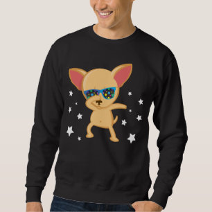 Funny Chihuahua Dog Dabbing Stars Zonglazen Trui