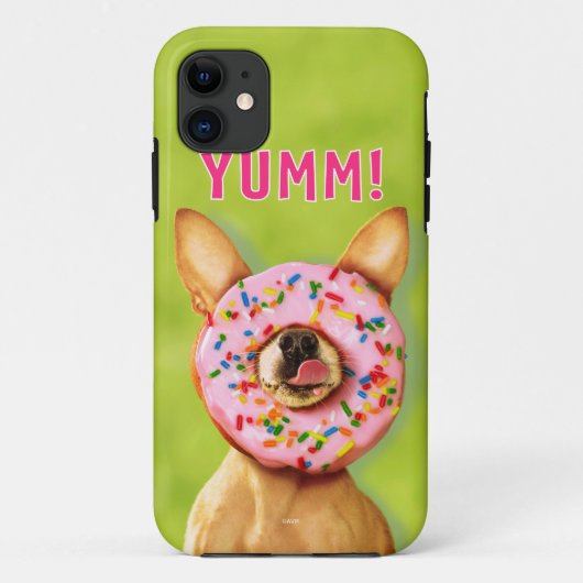 Funny Chihuahua Dog met Sprinkle Donut op Nose Case-Mate iPhone Case (Achterkant)