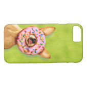 Funny Chihuahua Dog met Sprinkle Donut op Nose Case-Mate iPhone Case (Achterkant (Horizontaal))