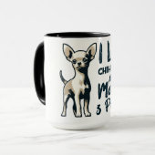 Funny Chihuahua Dog Mok (Voorkant links)