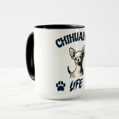 Funny Chihuahua Dog Mok (Voorkant links)