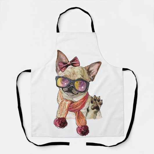 Funny Chihuahua Dog Schort (Voorkant)