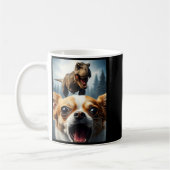 Funny Chihuahua Dog Selfie With T-rex Women Men Ki Koffiemok (Links)