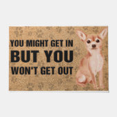 Funny Chihuahua Gezegde doormat, Dog Mam Deurmat (Voorkant)