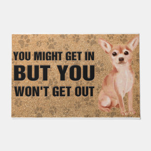 Funny Chihuahua Gezegde doormat, Dog Mam Deurmat