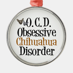 Funny Chihuahua Metalen Ornament