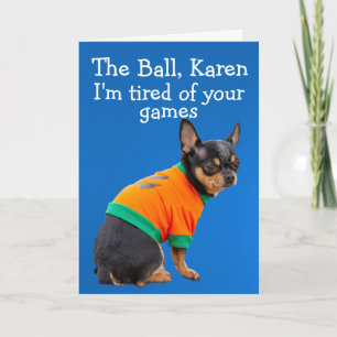 Funny Chihuahua-verjaardagskaart voor honden Kaart