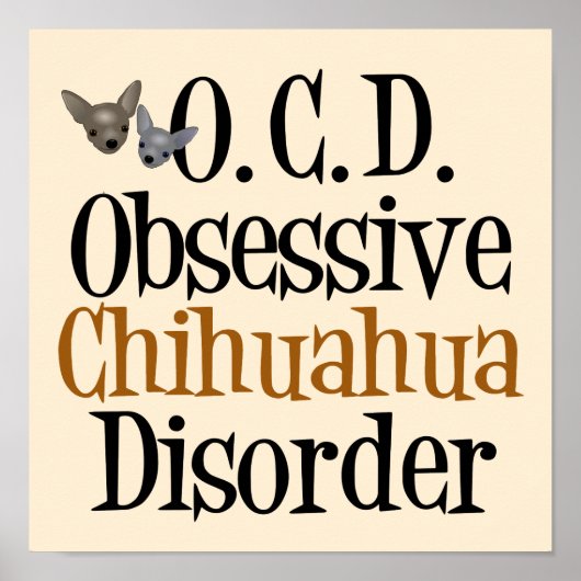 Funny Chihuauhua Cute Poster (Voorkant)