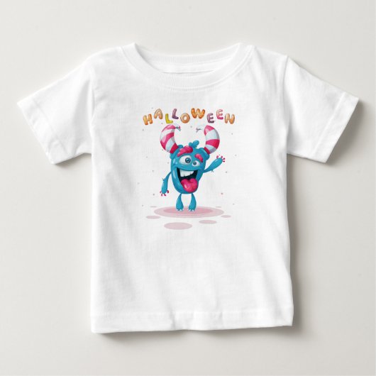 Funny Childish Halloween Monster Toddler (Voorkant)