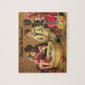 Funny Children Bobbing for Apples op party Legpuzzel (Verticaal)