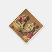  Funny Children Bobbing for Apples op party Servet (Hoek)