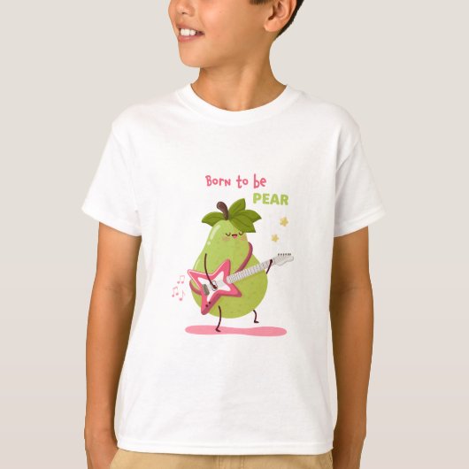 Funny children's illustration of a rock pear t-shirt (Voorkant)