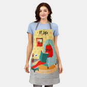 Funny chili chile pepper chihuahua Mexicaans voeds Schort (Gedragen)