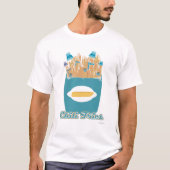 Funny Chili Fries Frozen Fry Cartoon Design T-shirt (Voorkant)