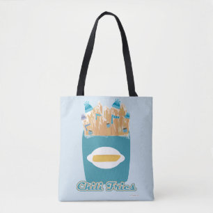 Funny Chili Fries Gekke Cartoon Pun Tote Bag