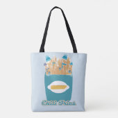 Funny Chili Fries Gekke Cartoon Pun Tote Bag (Achterkant)