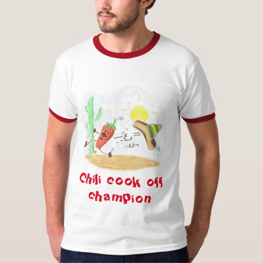 Funny chili kook van champion mannen t-shirt (Voorkant)