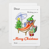 Funny Chili Merry Christmas Fill-in By Hand Cute Kaart (Voorkant / Achterkant)