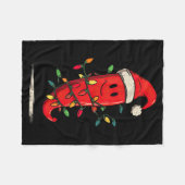 Funny Chili Pepper Christmas Graphics Lights Lover Fleece Deken (Voorkant (Horizontaal))