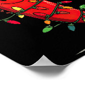 Funny Chili Pepper Christmas Graphics Lights Lover Poster (Hoek)